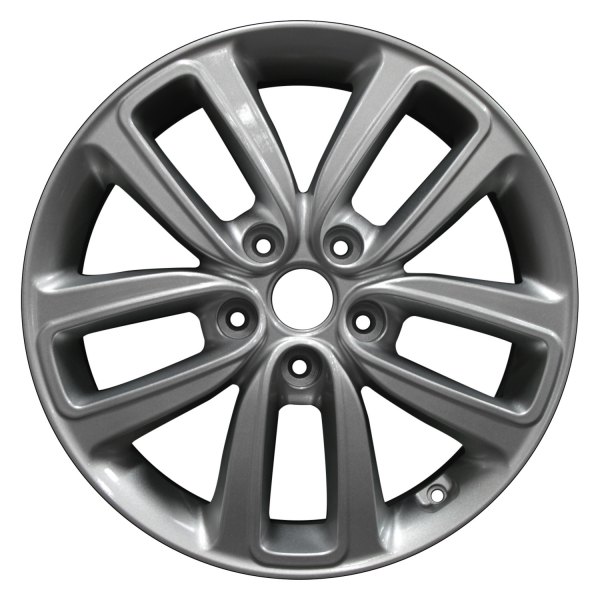 Perfection Wheel® - 17 x 6.5 Double 5-Spoke Sparkle Silver Alloy Factory Wheel (Refinished)