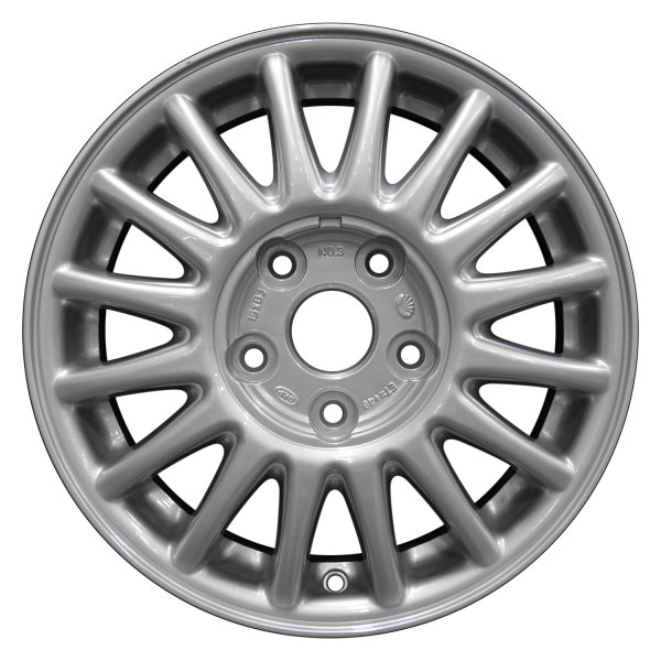 Perfection Wheel® - 15 x 6 16 I-Spoke Bright Fine Metallic Silver Full Face Alloy Factory Wheel (Refinished)