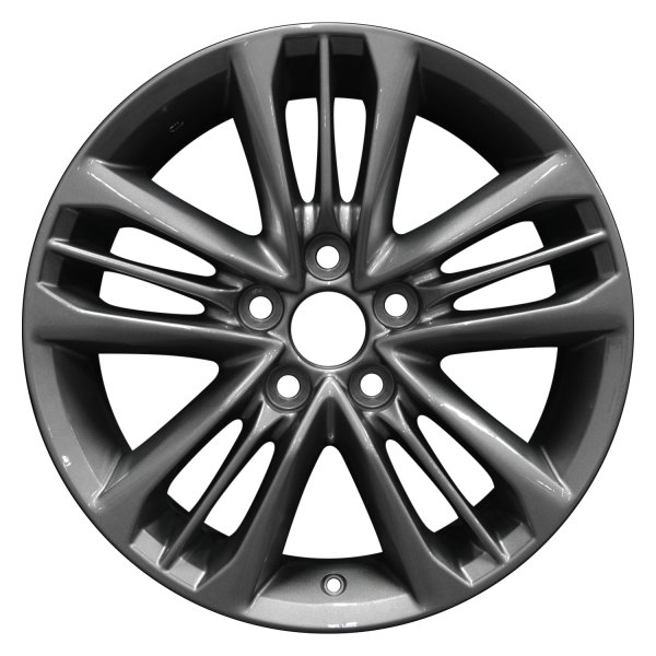 Perfection Wheel® - 17 x 7 Triple 5-Spoke Medium Charcoal Full Face Alloy Factory Wheel (Refinished)