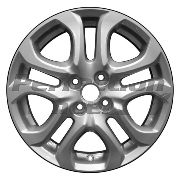 Perfection Wheel® - 16 x 5.5 5 V-Spoke Bright Medium Silver Full Face Alloy Factory Wheel (Refinished)