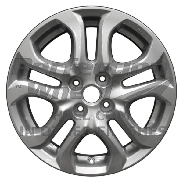 Perfection Wheel® - 16 x 5.5 5 V-Spoke Medium Charcoal Full Face Alloy Factory Wheel (Refinished)