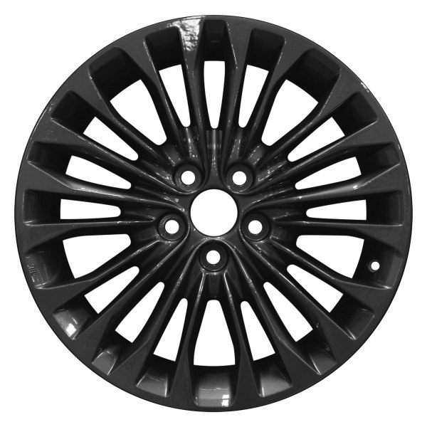 Perfection Wheel® - 18 x 7.5 5 Double V-Spoke Dark Granite Metallic Full Face Alloy Factory Wheel (Refinished)