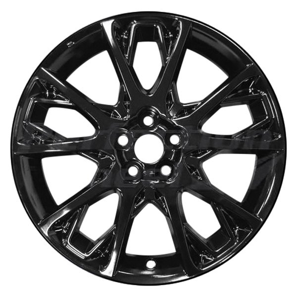 Perfection Wheel® - 17 x 7 5 V-Spoke Black Full Face PIB Alloy Factory Wheel (Refinished)