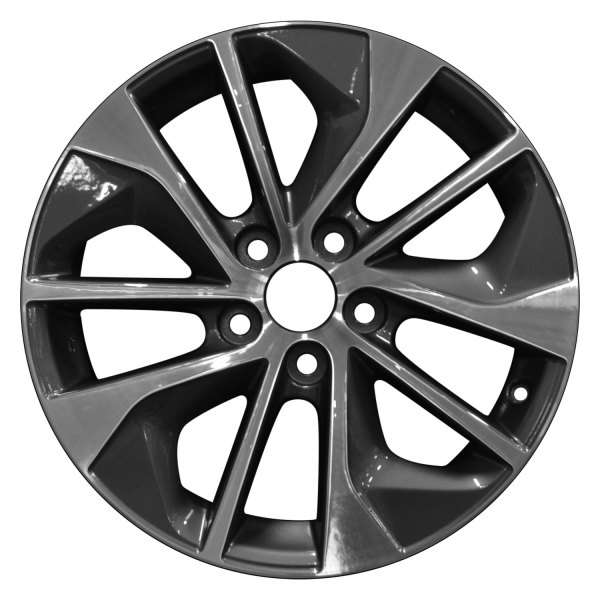 Perfection Wheel® - 17 x 7 10 Spiral-Spoke Dark Charcoal Machined Alloy Factory Wheel (Refinished)