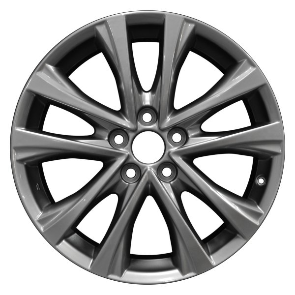Perfection Wheel® - 18 x 7.5 5 V-Spoke Black Full Face Alloy Factory Wheel (Refinished)