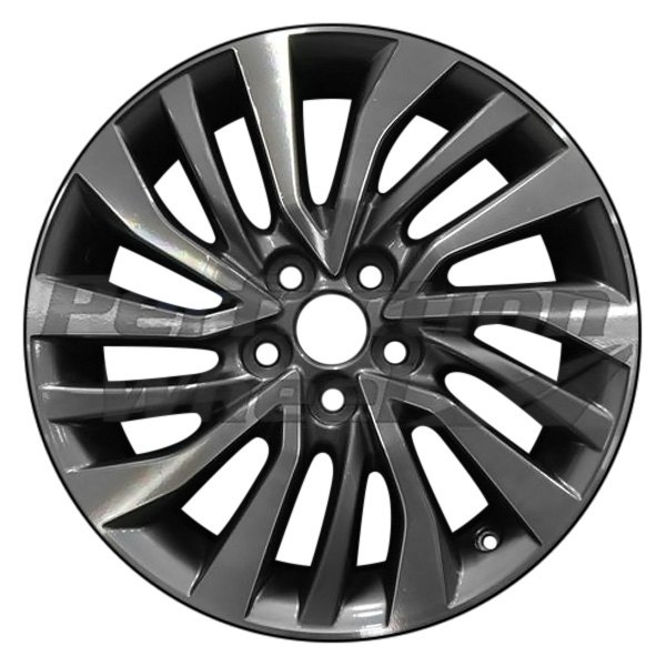 Perfection Wheel® - 16 x 6.5 15 Spiral-Spoke Medium Charcoal Machined Alloy Factory Wheel (Refinished)