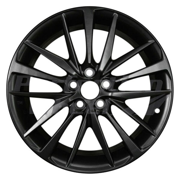 Perfection Wheel® - 19 x 8 10 Alternating-Spoke Flat Matte Black Full Face PIB Alloy Factory Wheel (Refinished)