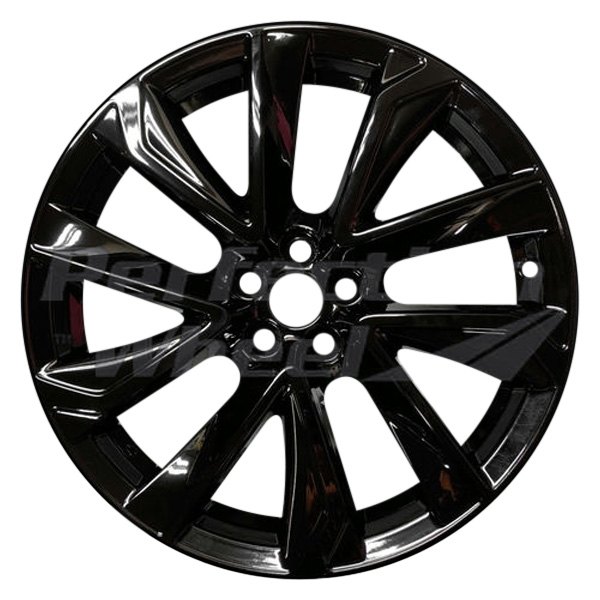 Perfection Wheel® - 18 x 8 5 V-Spoke Gloss Black Full Face PIB Alloy Factory Wheel (Refinished)