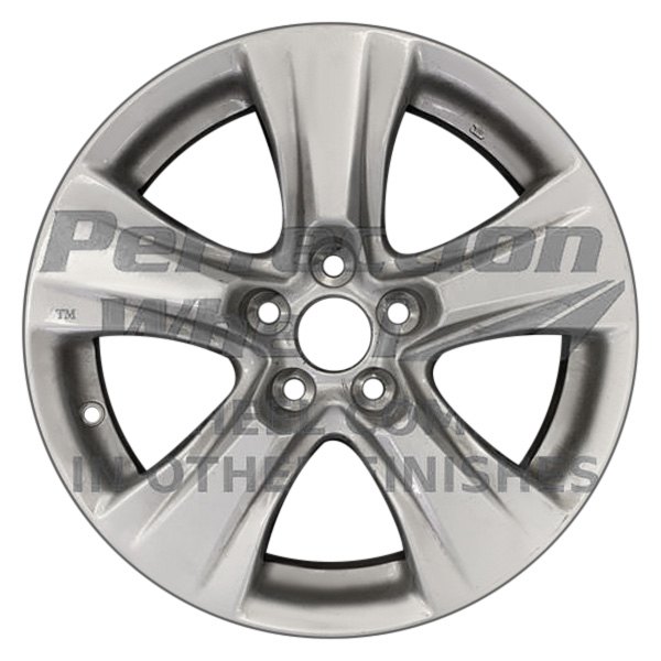 Perfection Wheel® - 17 x 7 5-Spoke Medium Silver Full Face Alloy Factory Wheel (Refinished)
