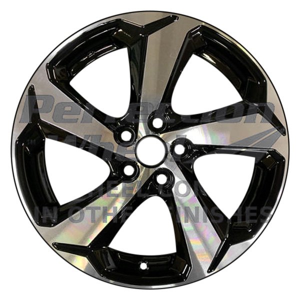 Perfection Wheel® - 18 x 7 5-Spoke Hyper Smoked Silver Full Face Alloy Factory Wheel (Refinished)