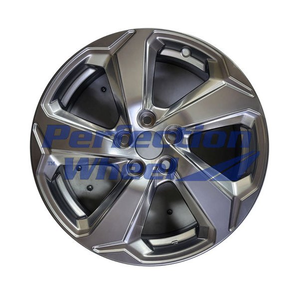 Perfection Wheel® - 18 x 7 5 Turbine-Spoke Hyper Smoked Silver Full Face Bright Alloy Factory Wheel (Refinished)