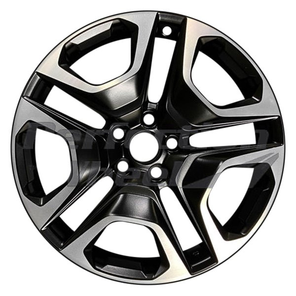 Perfection Wheel® - 19 x 7.5 5 V-Spoke Flat Matte Black Machine Matte Clear Alloy Factory Wheel (Refinished)