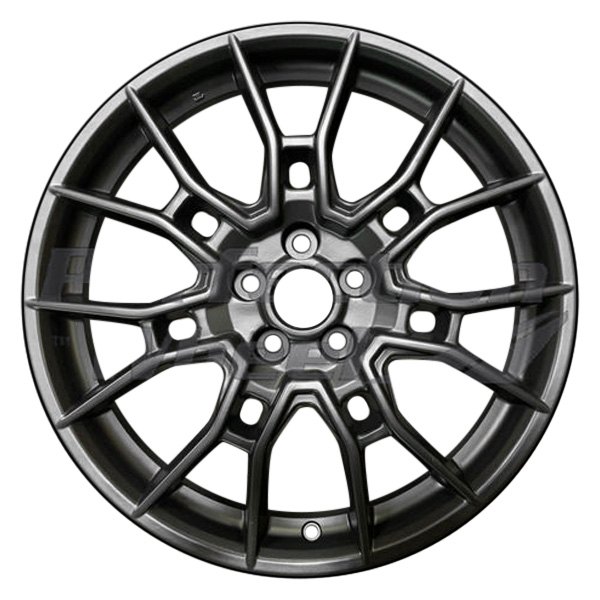 Perfection Wheel® - 20 x 8.5 7 Double-Spoke Flat Matte Black Full Face PIB Alloy Factory Wheel (Refinished)