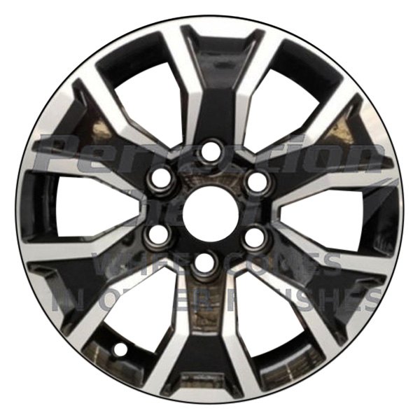 Perfection Wheel® - 17 x 7.5 6 I-Spoke Gloss Black Machined Alloy Factory Wheel (Refinished)