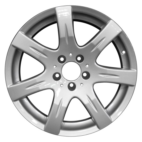 Perfection Wheel® - 17 x 8 7 I-Spoke Bright Fine Silver Full Face Alloy Factory Wheel (Refinished)