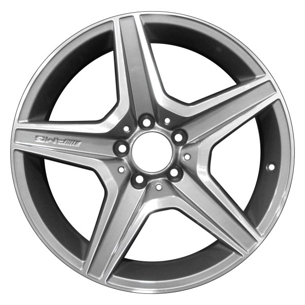 Perfection Wheel® - 18 x 8 5-Spoke Bright Metallic Charcoal Machined Alloy Factory Wheel (Refinished)