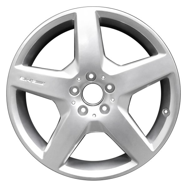 Perfection Wheel® - 19 x 8.5 5-Spoke Hyper Bright Mirror Silver Full Face Alloy Factory Wheel (Refinished)