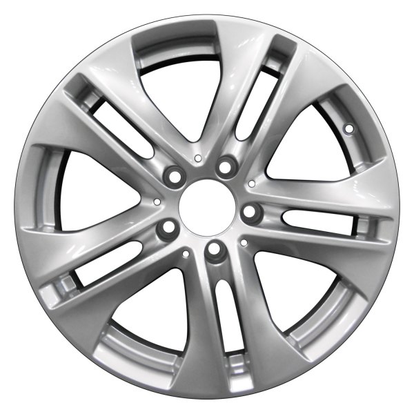 Perfection Wheel® - 17 x 7.5 5 V-Spoke Fine Bright Silver Full Face Alloy Factory Wheel (Refinished)