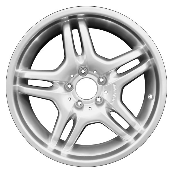 Perfection Wheel® - 18 x 8.5 Double 5-Spoke Hyper Bright Mirror Silver Full Face Alloy Factory Wheel (Refinished)