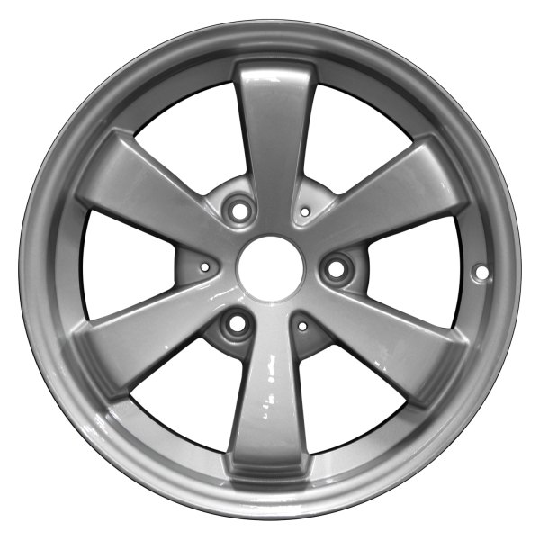 Perfection Wheel® - 15 x 5.5 6 I-Spoke Bright Fine Silver Full Face Alloy Factory Wheel (Refinished)