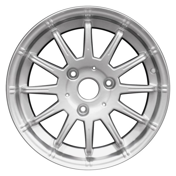 Perfection Wheel® - 15 x 4.5 12 I-Spoke Fine Bright Silver Full Face Alloy Factory Wheel (Refinished)