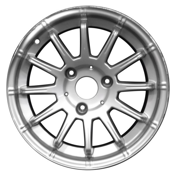 Perfection Wheel® - 15 x 5.5 12 I-Spoke Fine Bright Silver Full Face Alloy Factory Wheel (Refinished)