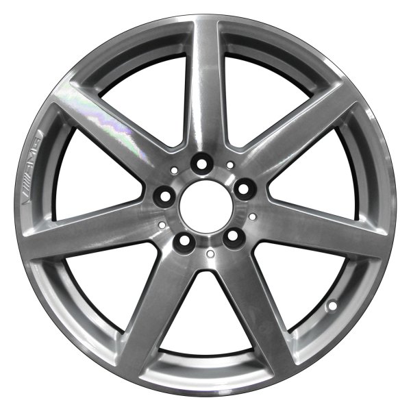 Perfection Wheel® - 18 x 8.5 7 I-Spoke Medium Silver Machined Alloy Factory Wheel (Refinished)