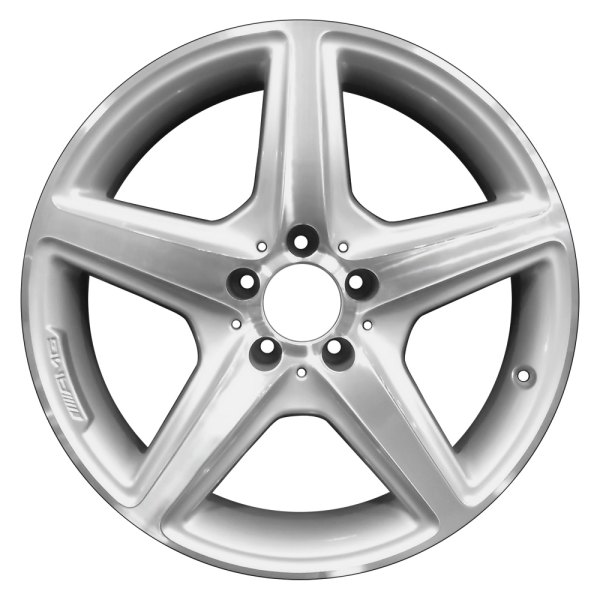 Perfection Wheel® - 18 x 9.5 5-Spoke Bright Fine Metallic Silver Machined Alloy Factory Wheel (Refinished)