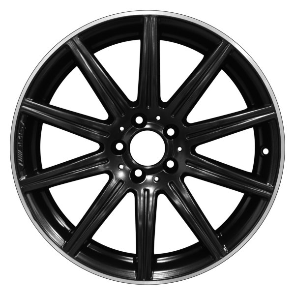 Perfection Wheel® - 19 x 9 10 I-Spoke Black Flange Cut Matte Clear Alloy Factory Wheel (Refinished)