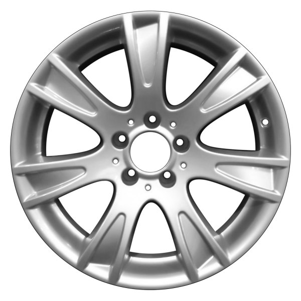 Perfection Wheel® - 17 x 8.5 7 I-Spoke Bright Fine Metallic Silver Full Face Alloy Factory Wheel (Refinished)
