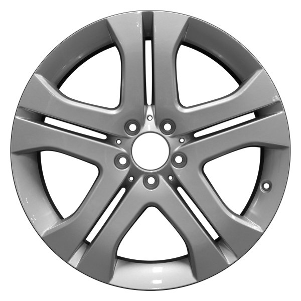 Perfection Wheel® - 19 x 8 Double 5-Spoke Bright Medium Silver Full Face Alloy Factory Wheel (Refinished)