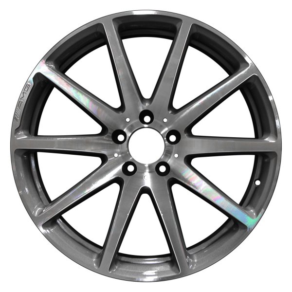 Perfection Wheel® - 19 x 9 10 I-Spoke Gloss Black Polish Lip Matte Clear Alloy Factory Wheel (Refinished)
