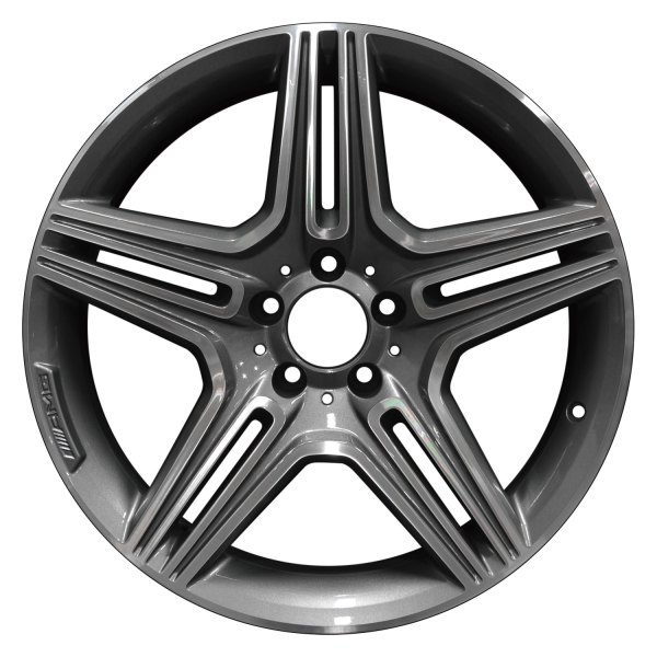 Perfection Wheel® - 19 x 9 Double 5-Spoke Dark Sparkle Charcoal Machined Bright Alloy Factory Wheel (Refinished)