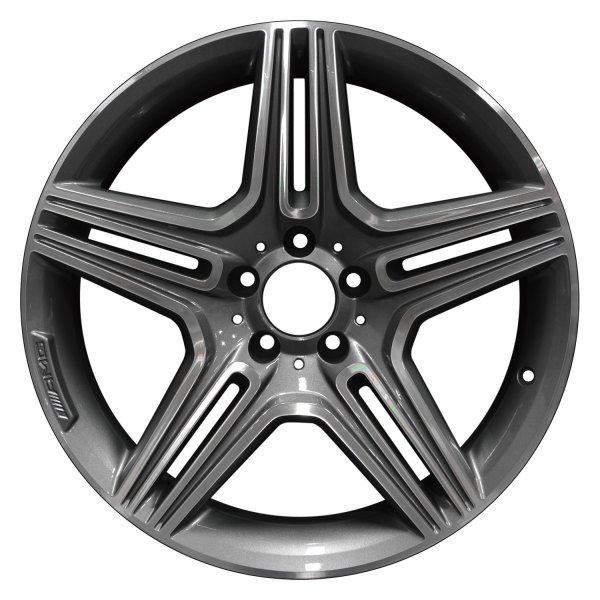 Perfection Wheel® - 19 x 10 Double 5-Spoke Dark Sparkle Charcoal Machined Bright Alloy Factory Wheel (Refinished)
