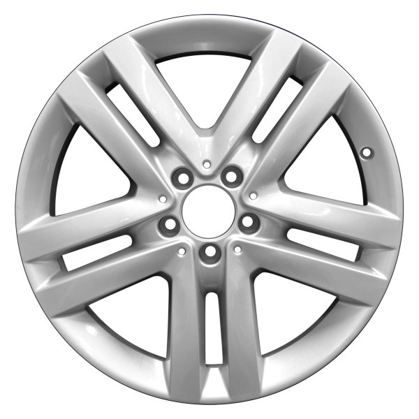 Perfection Wheel® - 19 x 8.5 Double 5-Spoke Bright Medium Silver Full Face Alloy Factory Wheel (Refinished)
