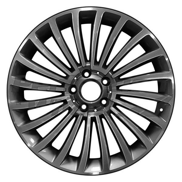 Perfection Wheel® - 19 x 9.5 20 Spiral-Spoke Light Metallic Charcoal Machined Alloy Factory Wheel (Refinished)