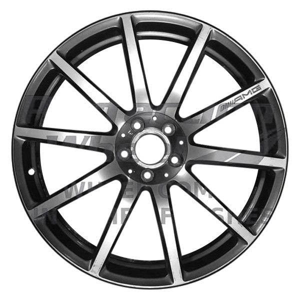 Perfection Wheel® - 20 x 9.5 10 I-Spoke Medium Charcoal Polish PIB Alloy Factory Wheel (Refinished)