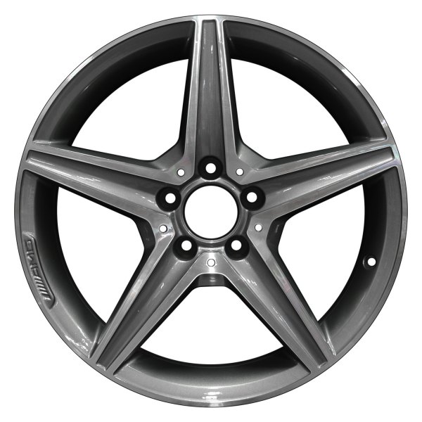 Perfection Wheel® - 18 x 8.5 5-Spoke Medium Charcoal Machined Bright Alloy Factory Wheel (Refinished)