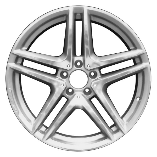 Perfection Wheel® - 19 x 9 Double 5-Spoke Metallic Charcoal Polish Alloy Factory Wheel (Refinished)
