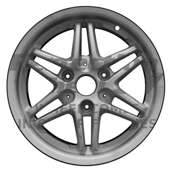 Perfection Wheel® - 15 x 5.5 6 V-Spoke Brown Metallic Charcoal Machined Alloy Factory Wheel (Refinished)