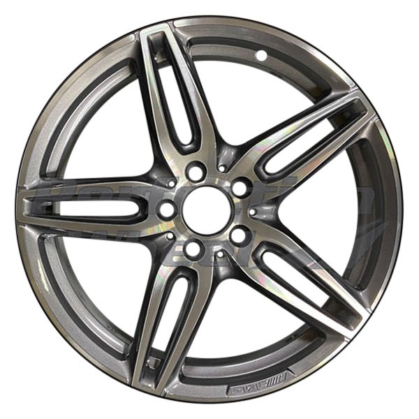 Perfection Wheel® - 19 x 8 Double 5-Spoke Dark Silver Metallic Machine PIB and Alloy Factory Wheel (Refinished)