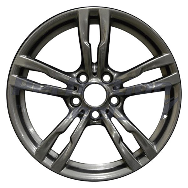 Perfection Wheel® - 18 x 8 Double 5-Spoke Medium Metallic Charcoal Full Face Alloy Factory Wheel (Refinished)