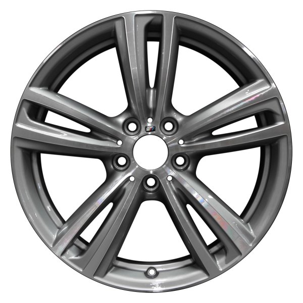 Perfection Wheel® - 19 x 8 Double 5-Spoke Medium Sparkle Silver Machined Bright Alloy Factory Wheel (Refinished)