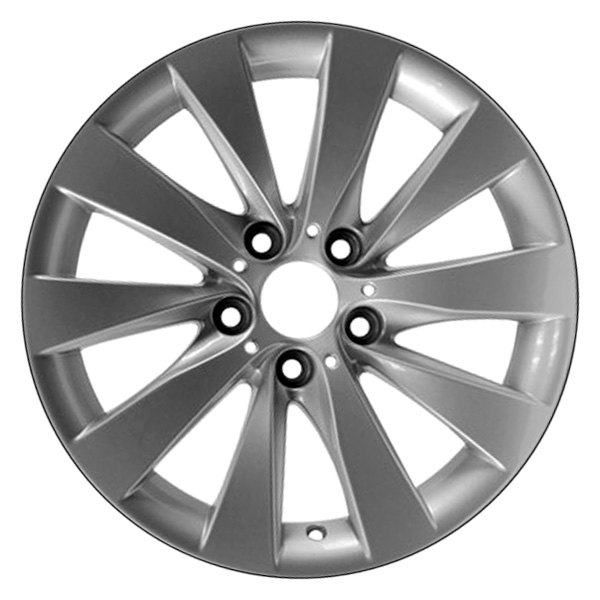 Perfection Wheel® - 17 x 7.5 10 Turbine-Spoke Bright Medium Silver Full Face Alloy Factory Wheel (Refinished)