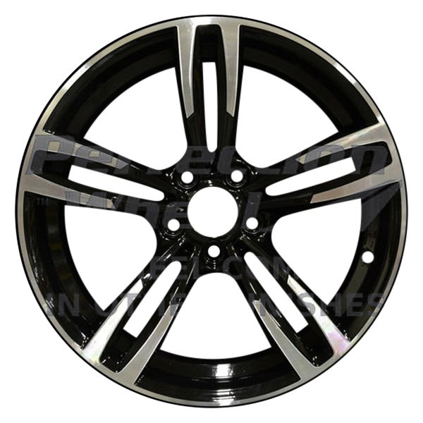 Perfection Wheel® - 19 x 9 Double 5-Spoke Dark Metallic Charcoal Machined Bright Alloy Factory Wheel (Refinished)