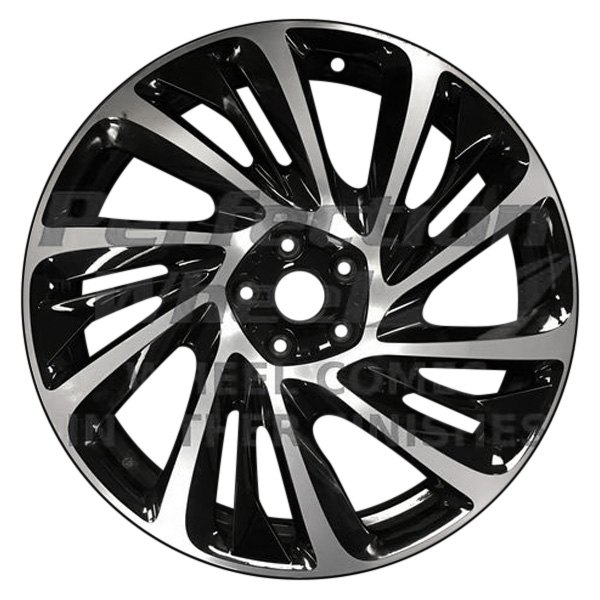 Perfection Wheel® - 20 x 8.5 15 Spiral-Spoke Gloss Black Polish PIB Alloy Factory Wheel (Refinished)