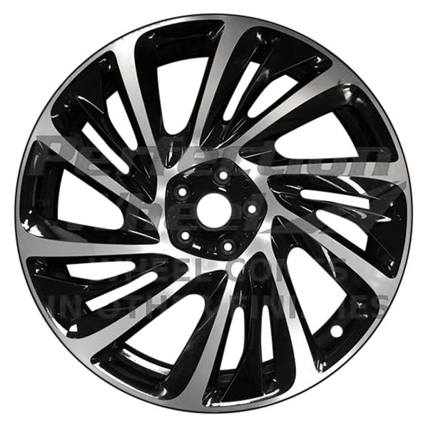 Perfection Wheel® - 20 x 8.5 15 Spiral-Spoke Gloss Black Polish PIB Alloy Factory Wheel (Refinished)