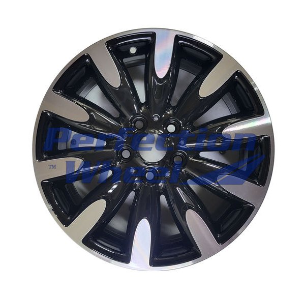 Perfection Wheel® - 17 x 7 10 I-Spoke Gloss Black Machine PIB Alloy Factory Wheel (Refinished)