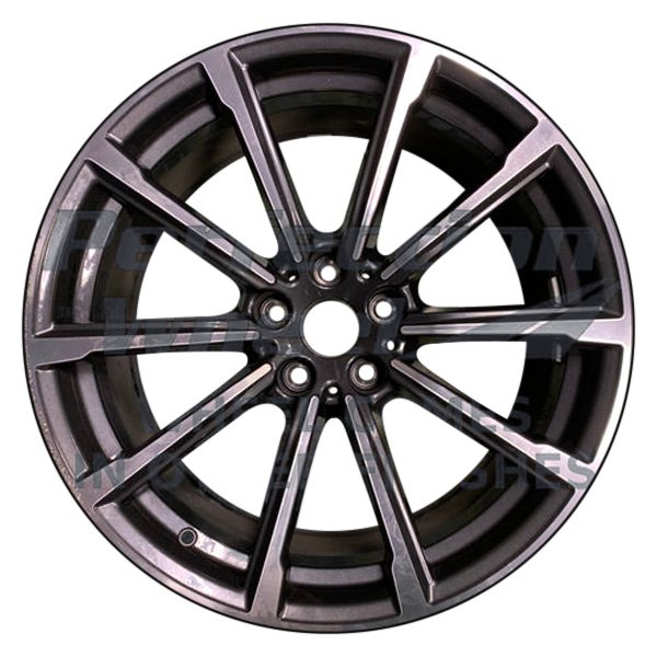 Perfection Wheel® - 19 x 9.5 Double 5-Spoke Medium Charcoal Machined Alloy Factory Wheel (Refinished)