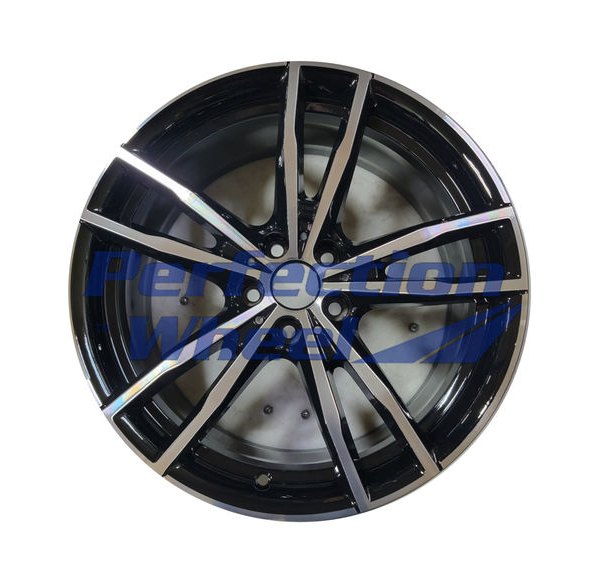 Perfection Wheel® - 19 x 8.5 Double 5-Spoke Gloss Black Machined Alloy Factory Wheel (Refinished)